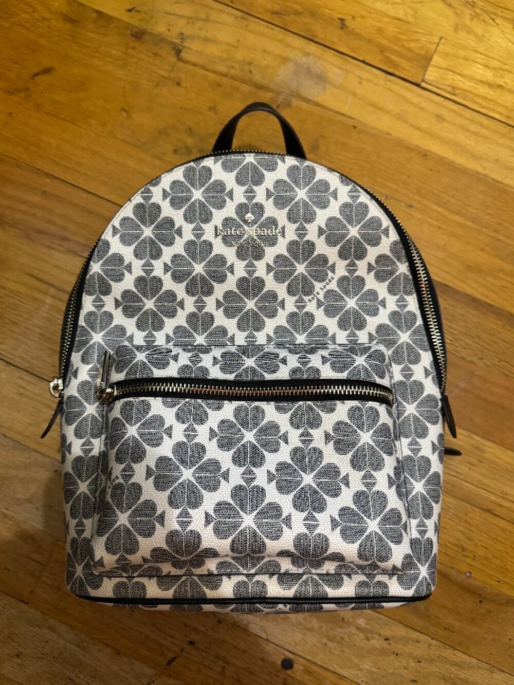 Kate Spade Spade Flower Medium Backpack Navy # KG482